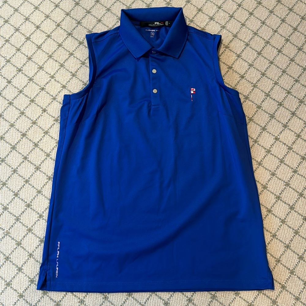 Ralph lauren women’s sleeveless golf shirt. Size M